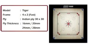 Tiger Carrom Board